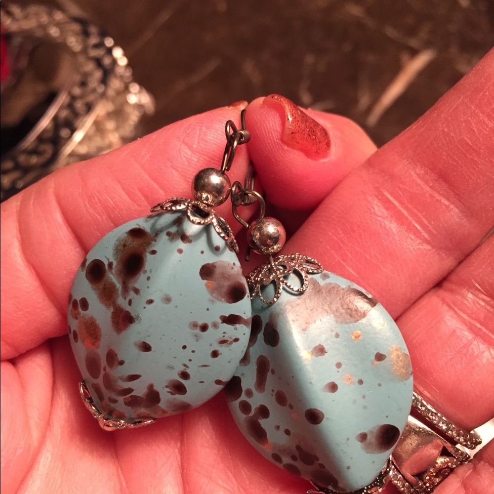 Turquoise Earrings - Picture 7 of 7